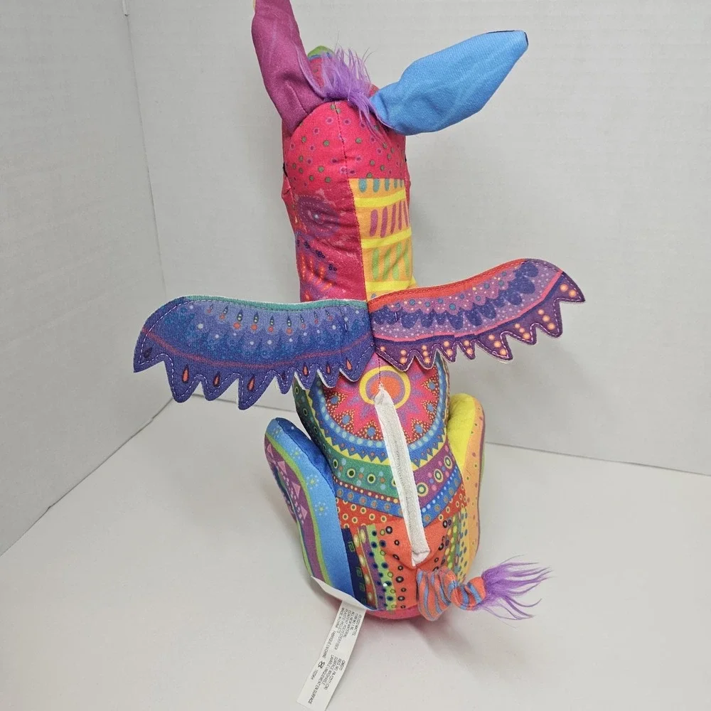 Disney Pixar‎ COCO  Dante Alebrije Rainbow Dog Plush Works Barks Talking